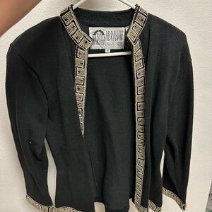 Black Jacket with Gold Trim